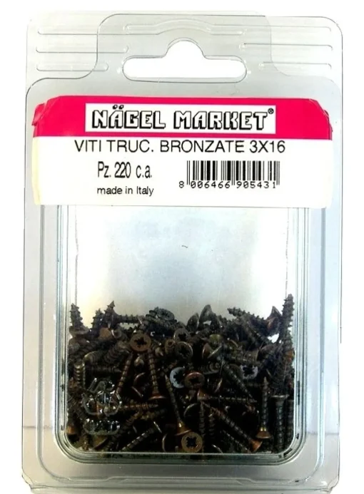 Bissolo Casa Viti, Chiodi E Bulloni<VITI TRUCIOLARI BRONZATE 4.5X60 A.29: vendita online VITI TRUCIOLARI BRONZATE 4.5X60 A.29 in offerta