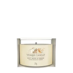 Bissolo Casa Yankee Candle Votive In Vetro<YANKEE CANDLE - CANDELA VOTIVE IN VETRO WOOL AMBER: vendita online YANKEE CANDLE - CANDELA VOTIVE IN VETRO WOOL AMBER in offerta