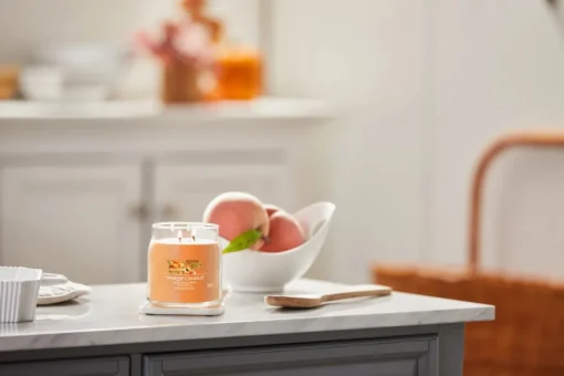 Bissolo Casa Yankee Candle Giare Medie<YANKEE CANDLE - GIARA MEDIA 2 STOPPINI FARM FRESH PEACH: vendita online YANKEE CANDLE - GIARA MEDIA 2 STOPPINI FARM FRESH PEACH in offerta