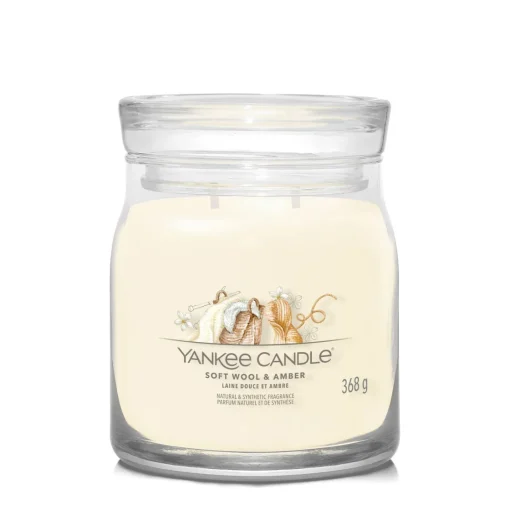 Bissolo Casa Yankee Candle Giare Medie<YANKEE CANDLE - GIARA MEDIA 2 STOPPINI SOFT WOOL AMBER: vendita online YANKEE CANDLE - GIARA MEDIA 2 STOPPINI SOFT WOOL AMBER in offerta