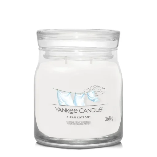 Bissolo Casa Yankee Candle Giare Medie<YANKEE CANDLE - GIARA MEDIA 2 STOPPINI CLEAN COTTON: vendita online YANKEE CANDLE - GIARA MEDIA 2 STOPPINI CLEAN COTTON in offerta