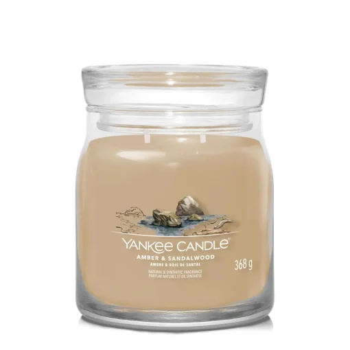 Bissolo Casa Yankee Candle Giare Medie<YANKEE CANDLE - GIARA MEDIA 2 STOPPINI AMBER AND SANDALWOOD: vendita online YANKEE CANDLE - GIARA MEDIA 2 STOPPINI AMBER AND SANDALWOOD in offerta