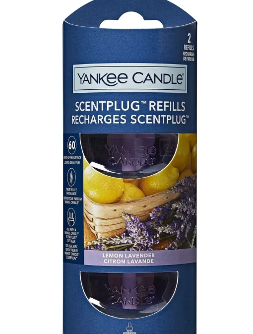 Bissolo Casa Yankee Candle Diffusori Per Ambienti<YANKEE CANDLE - SET 2 RICARICHE SCENTPLUG LEMON LAVENDER: vendita online YANKEE CANDLE - SET 2 RICARICHE SCENTPLUG LEMON LAVENDER in offerta