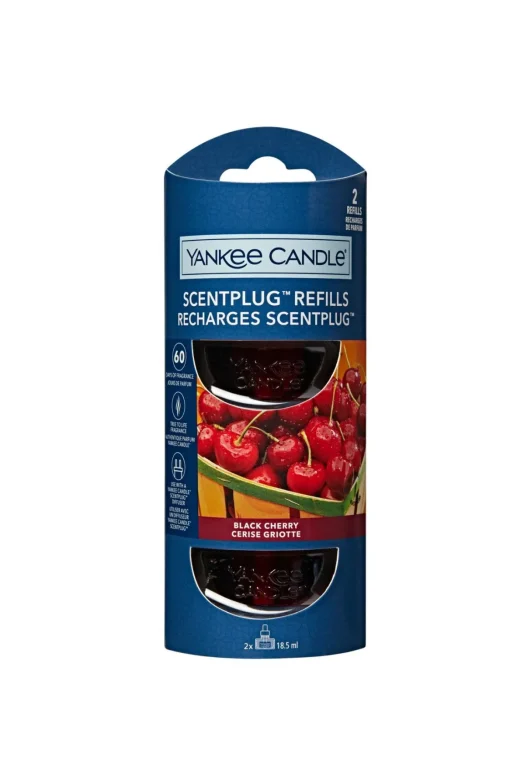 Bissolo Casa Yankee Candle Diffusori Per Ambienti<YANKEE CANDLE - SET 2 RICARICHE SCENTPLUG BLACK CHERRY: vendita online YANKEE CANDLE - SET 2 RICARICHE SCENTPLUG BLACK CHERRY in offerta