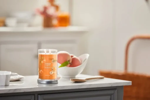 Bissolo Casa Yankee Candle Tumbler Grandi<YANKEE CANDLE - TUMBLER GRANDE 2 STOPPINI FARM FRESH PEACH: vendita online YANKEE CANDLE - TUMBLER GRANDE 2 STOPPINI FARM FRESH PEACH in offerta