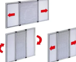 Bissolo Casa Zanzariere<ZANZARIERA ESTENSIBILE BIANCA LINEA STANDARD TELESIO 50X40CM : vendita online ZANZARIERA ESTENSIBILE BIANCA LINEA STANDARD TELESIO 50X40CM in offerta
